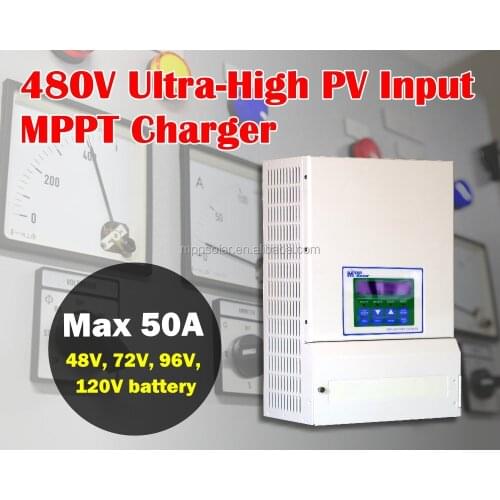 48v 72v 96v 120v battery ULTRA high PV input 480v MPPT solar charge controller