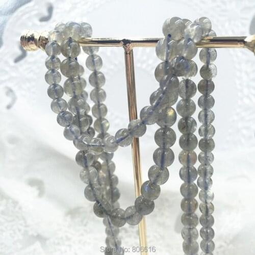 6.5-7MM 30Pcs 100% Natural Labradorite Loose Bead Semi-precious Stone Jewellery Strands Jewelry Beads