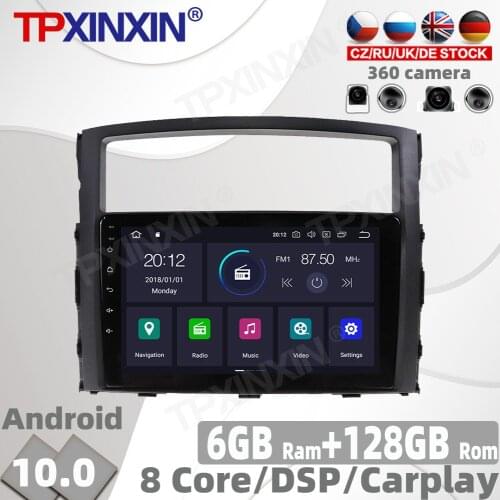 128GB PX6 Car Radio For Mitsuishi Pajero 2006 2007 - 2011 Multimedia Video Player Navigation GPS Android 10.0 Auto 2din No DVD