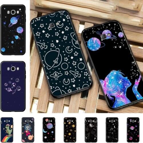 YNDFCNB Outer Space Planet Moon Spaceship Phone Case for Samsung J 4 5 6 7 8 prime plus 2018 2017 2016 J7 core
