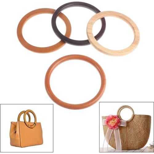 Wooden Bag Handle For Handcrafted Handbag Totes Diy Bag Accessories Parts Hanger