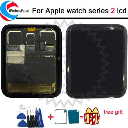 For Apple Watch Series 2 38mm/42mm LCD Display Touch Panel Screen Digitizer For Series2 S2 A1758 LCD Tempered Glass+Tools