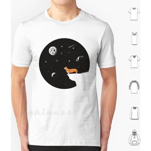 Corgi And Moon T Shirt T Shirt Custom Design Print Corgi Corgi And Moon Corgi Space Corgi Dog Corgi Funny Corgi Cute Corgi