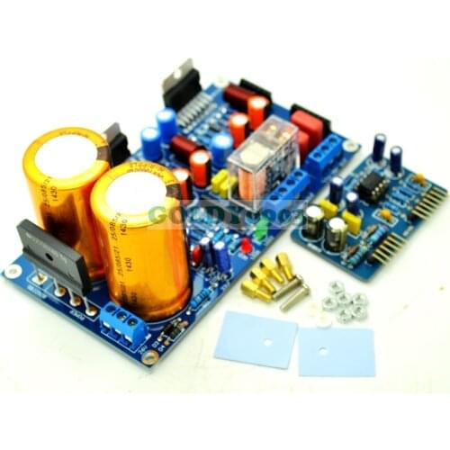 Finished TDA7293/TDA7294 Stereo 2.0 Power Amplifier Board With Sound Protect Kit +NE5532 Pre-amplifier