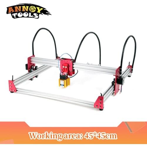 CNC Engraving Machine Full Metal DIY Laser Cutter 45 * 45cm Wooden Laser Engraving Cutting Machine Engraving with PWM
