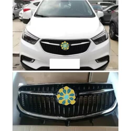 Chrome Front Upper Bumper Hood Radiator Grill Grille New Fit For Buick Encore 2016-2018 1PC With logo