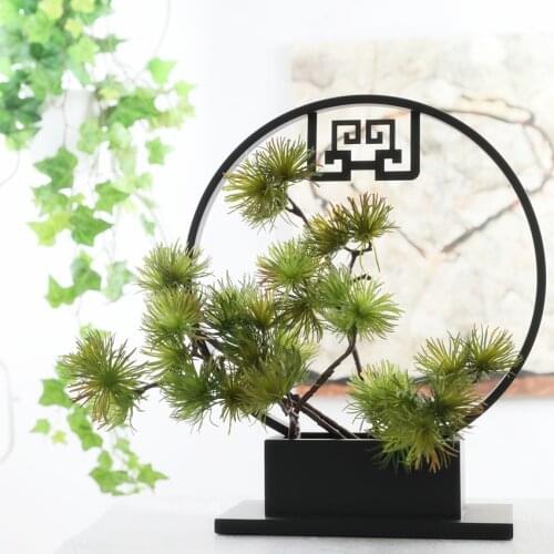 Artificial Flower Pine Needles Branch DIY Plastic Plant Wedding Home Shop Floral Arrangement Decoration