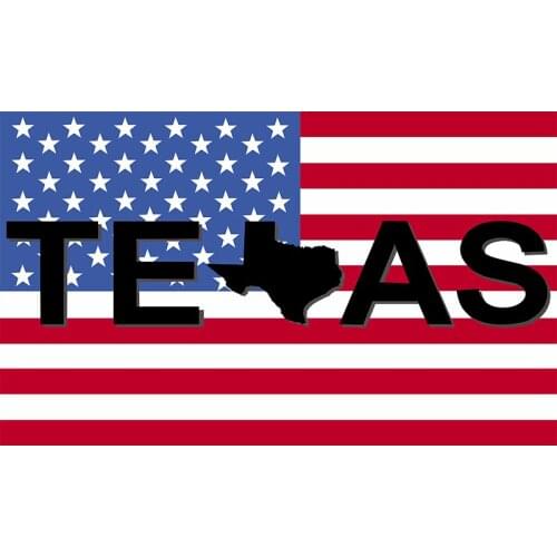 Xiangying 90*150cm Texas Map On American Flag For Decoration