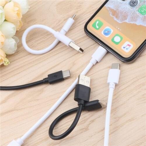 20cm Short Micro USB Cable Type c Date Cable Fast Charging Sync Data Cord USB Adapter Cable for iPhone Samsung Xiaomi Huawei