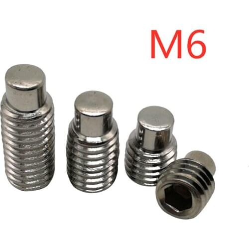 M6 DIN915 Stainless Steel Hex Socket Set Screw With Dog Point SS304