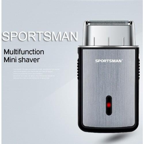 2-In-1 Multifunctional Mini Shaver Hair Trimmer For Men Portable Electric Clipper Hair Cutting Machine Car Travel Beard Knife