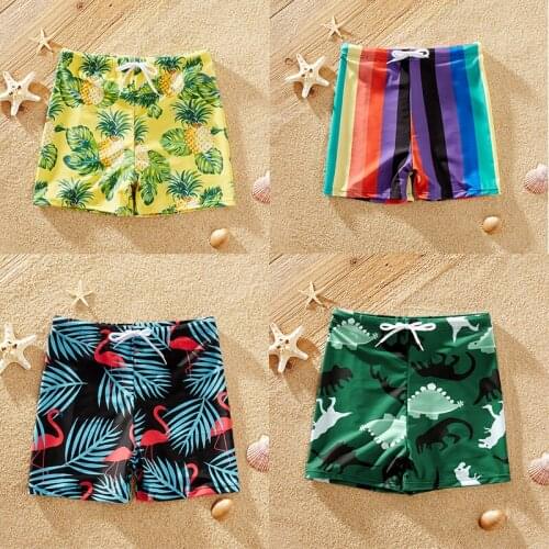 New 4-12Y Children Swimming Trunks Boys Swimwear Quick Dry Shorts Kids Cartoon Bathing Suits Boy Swimming Shorts Beach Swimwear
