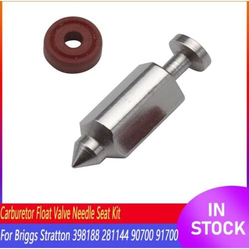 NEW Carburetor Float Valve Needle Seat Kit Fits For Briggs Stratton 398188 Carburador Desbrozadora Car Tool