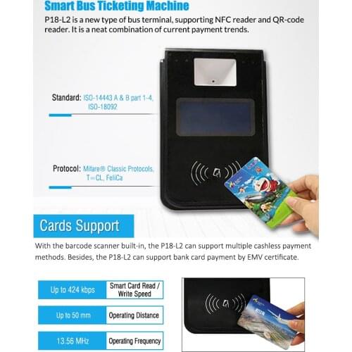 Linux System Bus Validator NFC UHF RFID Smart Card Reader P18-L2