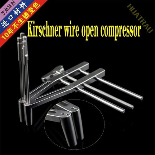 Orthopaedic instruments medical Kirschner wire opening forceps guide needle parallel compressor small animal of foot, ankle and