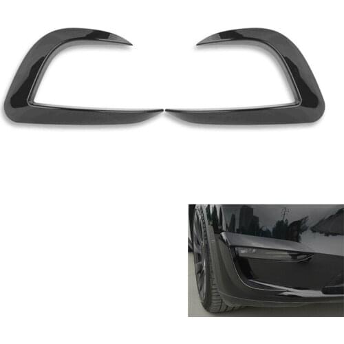 Front Fog Lights Eyebrow Wind Knife Sticker for Tesla Model Y Fog Lamp Eye Lid Eyebrow Cover Trim