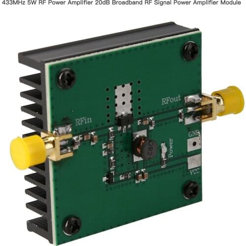 433MHz 5W RF Power Amplifier 20dB Broadband RF Signal Power Amplifier Module