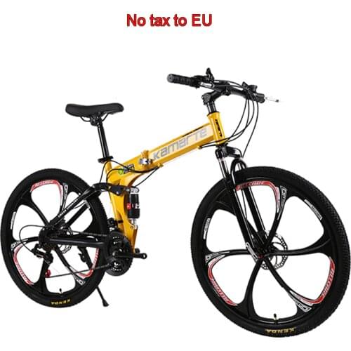 27 speed folding mountain bike 24 26 inch 3/6/10 knife wheel High carbon steel double disc brake adult outdoor Mountain bicycle
