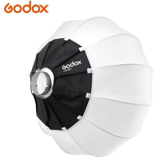 Godox CS-50D 50cm/65cm/85cm Diameter Collapsible Lantern Softbox Soft Box Bowens Mount Quick Installation for Video Recording
