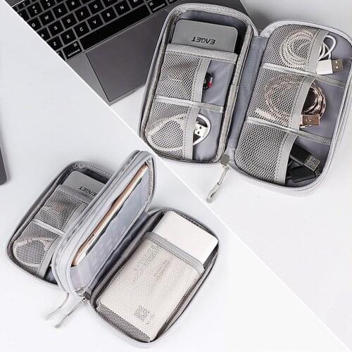 Cable Bag Organizer Wires Charger Digital Usb Gadget Portable Electronic Earphone Case Zipper Storage Pouch Accessories