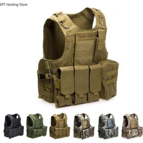 USMC Tactical Plate Carrier Vest Military Gear Molle Vest Outdoor Men Airsoft Paintball Hunting Vest 8 Colors