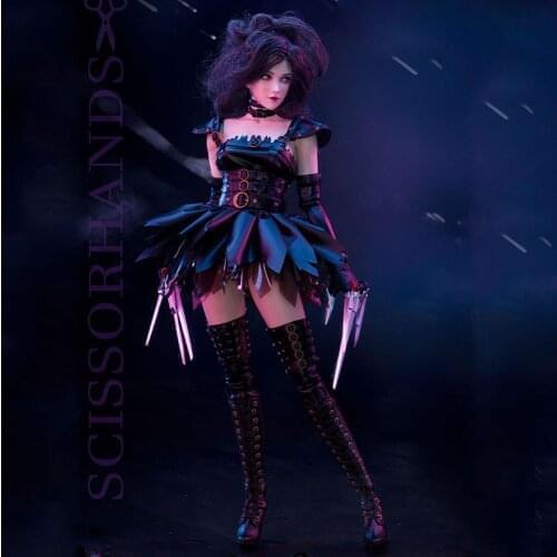 FS-G001 1/6 Scissorhands Girl Figure Model 12'' Female Action Full Set Toys for Collection Boys Gifts In Stock