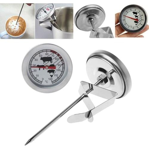 1Pcs Stainless steel BBQ Accessories Grill Meat Thermometer Dial Temperature Gauge Gage Cooking Food Probe Kitchen Tools G8TB