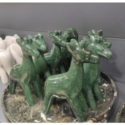 1pcs Natural marble giraffe Used for home decoration