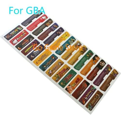 100sets/lot=200pcs/lot For GBA Console Back Tag Customer Design for Gameboy Advance Label Sticker