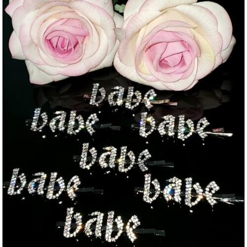 2020 Hot Stylish Hairclip Accessories Gothic Letters Hairpin "Star" Gothic Word Hair Clip Crystal Hair Jewelry Gift WHOLESALE