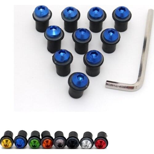 5mm 10Ps Motorcycle Windshield Nut Screw Kit For BMW R1200GS S1000RR F800GS ADVENTURE R1200GS/ADV