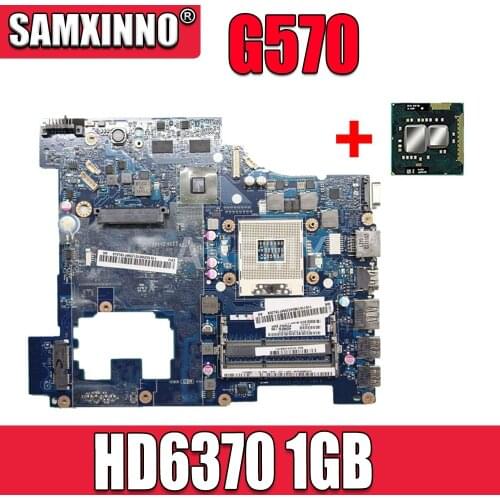 Akemy high quality PIWG2 LA-6753P FOR Lenovo Ideapad G570 Laptop Motherboard HM65 PGA989 DDR3 HD6370 1GB 100% Fully Tested