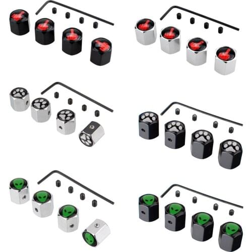 Car Tire Accessories For Mercedes Fiat Skoda Volkswagen Peugeot Mitsubishi Opel Cadillac Audi BMW Anti-theft Valve Stem Caps