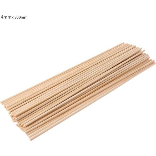 50Pcs Wooden Plants Grow Support Bamboo Sticks Garden Flower Support Stick Cane DIY Building Model Materials