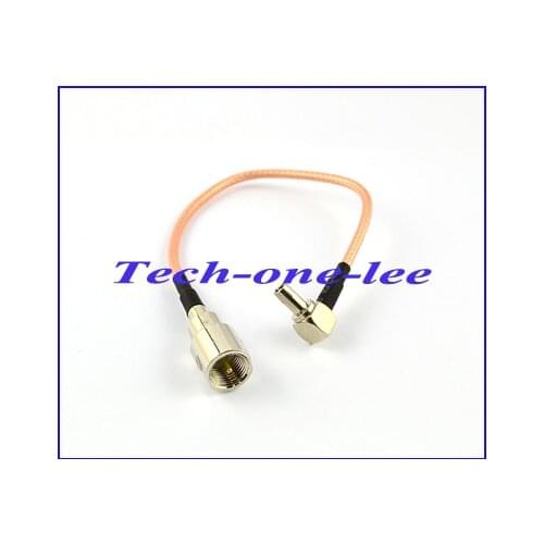 Free shipping (10 pieces\lot) RG316 15CM Extension Cable with FME male Plug to TS9 Male Plug connector pigtail cable