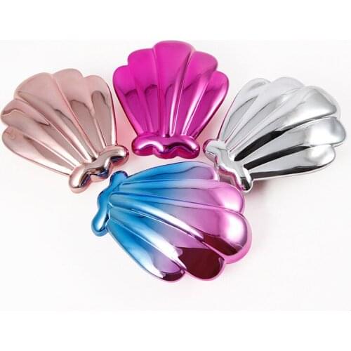Electroplated Shell Comb Anti-knot Portable Cosmetic Tool Hairdressing Comb Makeup