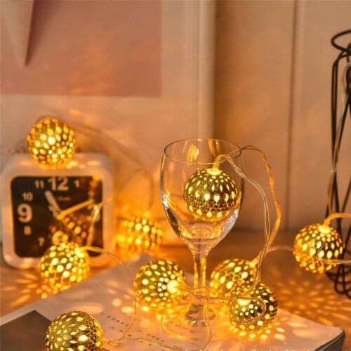 Fairy Light Battery Led Light Garland 20ft 40 Leds Moroccan Christmas Wedding Decoration For Home Bedroom Room Holiday Lighting