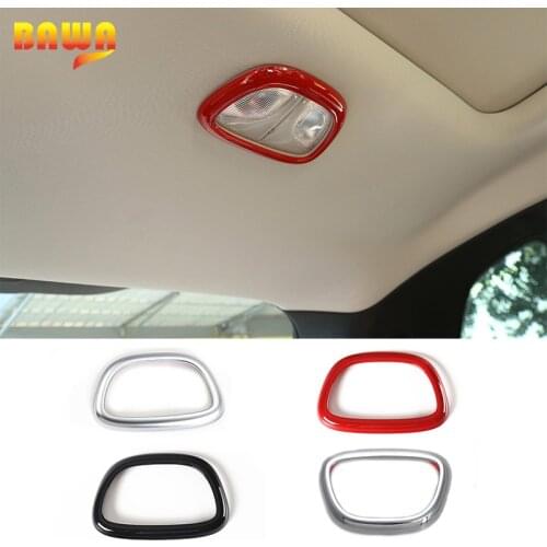 BAWA Rear Reading Light Lamp Decorative Cover Stickers for Jeep Cherokee 2014-2018 Car Interior Mouldings Accessories