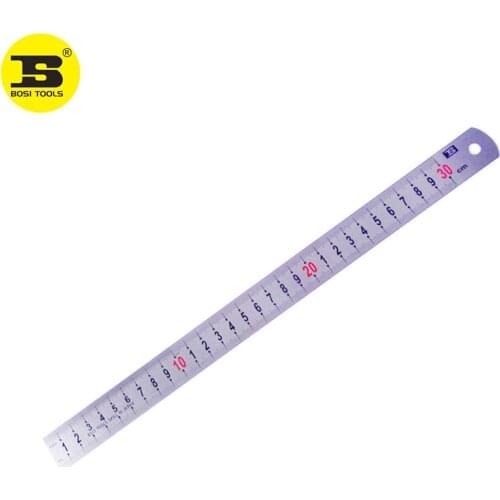 BOSI 2Cr13 stainless steel 30cm Metric ruler