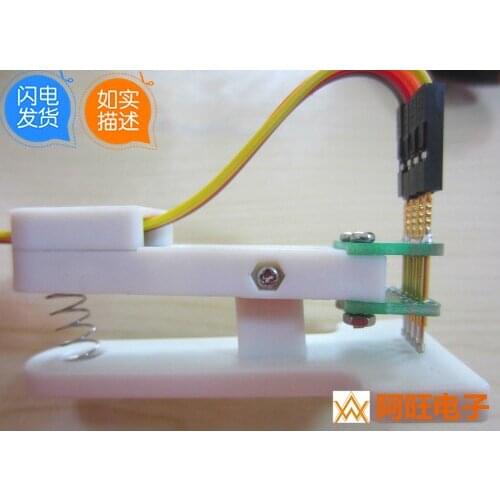Flashing Clip Fixture Debugging Download Pogo Pin 2.54mm-4P STM8 32 AVR STC 4 Pin