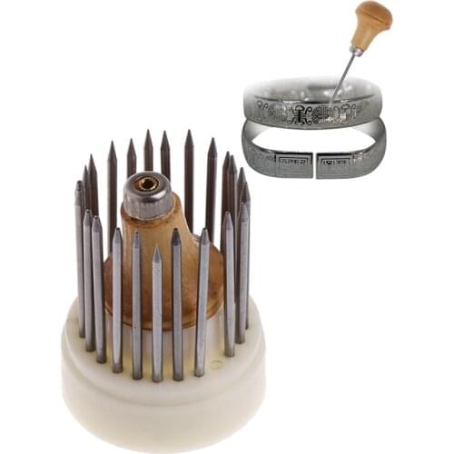 23 Pcs Beading Grain Jewellery Tool Diamond Stone Beader Set Graver