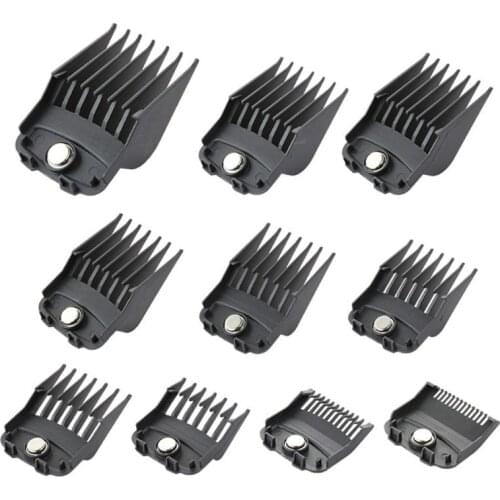 10PCS Hair Clipper Combs Guide Kit Magnetic Plastic Hairs Trimmer Limit Comb Attachments Professional Salon Tool