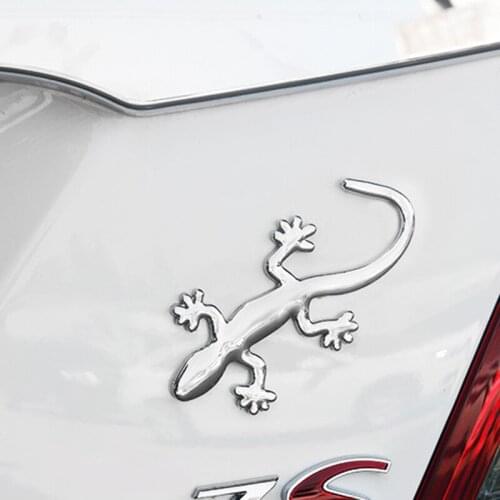 3D Gecko Shape Chrome Badge Emblem Decal for Audi all series Q3 Q5 SQ5 Q7 A1 A3 S3 A4 A4L A6L A7 S6 S7 A8 S4 RS4 A5 S5 RS5 8T 8R