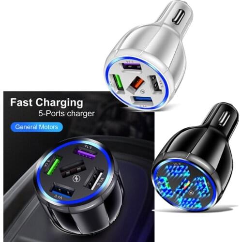 Multiple Car Charging Adapter Fine Workmanship USB Charge Station Suitable for Mobile Phone Ipad Electronics