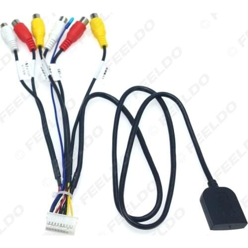 PDA Solution for Android Navigation 20 Pin 4G Card Slot Audio Video RCA Output Cable Adapter