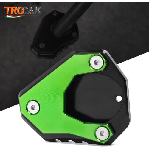 Motorcycle Kickstand Foot Side Stand Extension Pad Support Plate For KAWASAKI Z H2 ZH2 Zh2 2019 2020 2021 Z400 NINJA 400