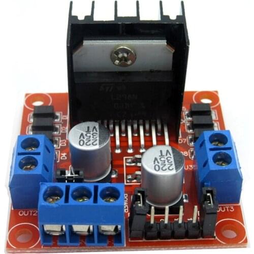 1PC L298N Motor Drive Controller Board DC Dual H-Bridge 2-Way Robot Stepper Motor Control and Drives Module for Smart Car