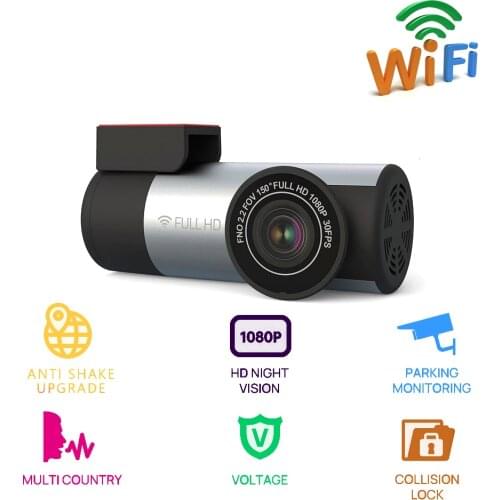 1080P HD Car DVR Mini Driving Camera Recorder Night Vision Dash Camera Recorder USB Socket Sopport TF Card Wifi