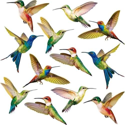 18 Pcs Large Bird Window Clings Anti-Collision Window Clings Decals To Prevent Bird Strikes No Window Glass Non