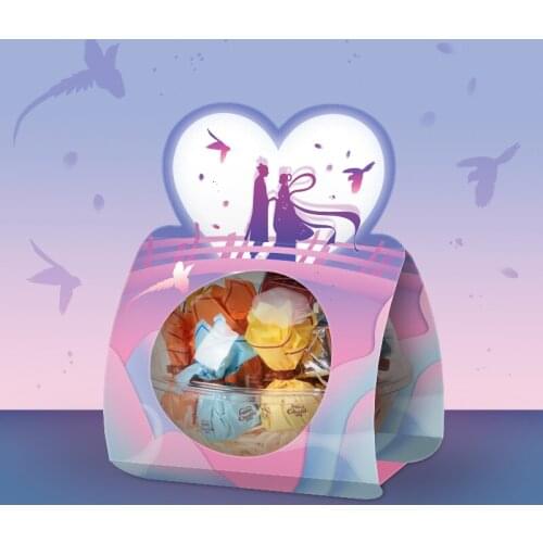 25pcs High quality 390ml large transparent plastic ball dessert cup party birthday wedding favors cake gift boxes with handle